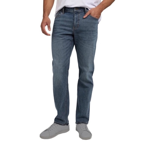 Izod Men's Straight Jeans 40x30 - Classic Blue 👖 SaltWater - Picture 2 of 8